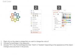 Eight staged circle chart for business services powerpoint slides