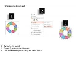 Eight staged circular process diagram flat powerpoint design
