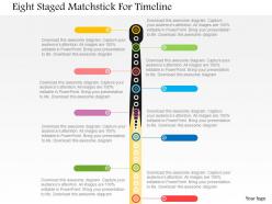 Eight Staged Matchstick For Timeline Flat Powerpoint Design