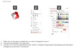 Eight Staged Pie Chart Financial Percentage Analysis Powerpoint Slides