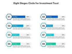 Eight stages circle for investment trust infographic template