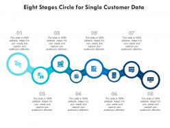 Eight Stages Circle For Single Customer Data Infographic Template