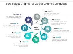 Eight stages graphic for object oriented language infographic template