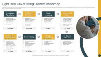 Eight Step Driver Hiring Process Roadmap