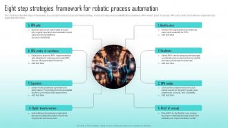 Eight Step Strategies Framework For Robotic Challenges Of RPA Implementation