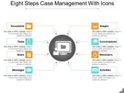 Eight Steps Case Management With Icons