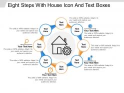 Eight steps with house icon and text boxes