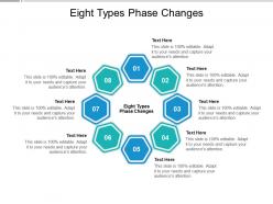 Eight types phase changes ppt powerpoint presentation designs download cpb