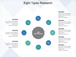 Eight types research ppt powerpoint presentation pictures smartart cpb