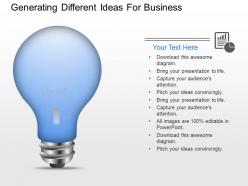 Ek generating different ideas for business powerpoint template