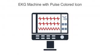 EKG Machine With Pulse Colored Icon In Powerpoint Pptx Png And Editable Eps Format