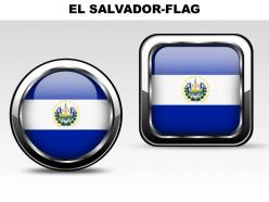 El salvador country powerpoint flags