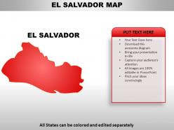 El salvador country powerpoint maps