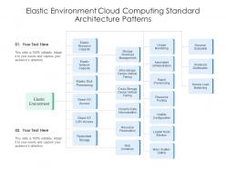 Elastic environment cloud computing standard architecture patterns ppt diagram