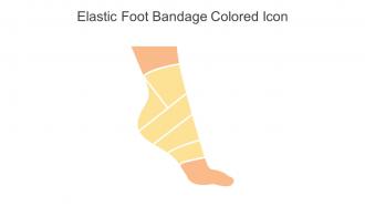 Elastic Foot Bandage Colored Icon In Powerpoint Pptx Png And Editable Eps Format