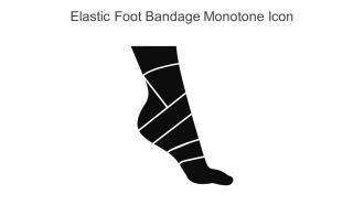 Elastic Foot Bandage Monotone Icon In Powerpoint Pptx Png And Editable Eps Format