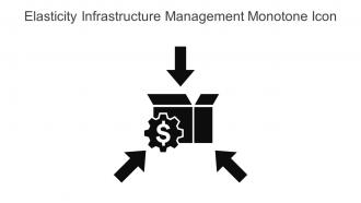 Elasticity Infrastructure Management Monotone Icon In Powerpoint Pptx Png And Editable Eps Format