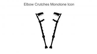 Elbow Crutches Monotone Icon In Powerpoint Pptx Png And Editable Eps Format