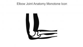 Elbow Joint Anatomy Monotone Icon In Powerpoint Pptx Png And Editable Eps Format