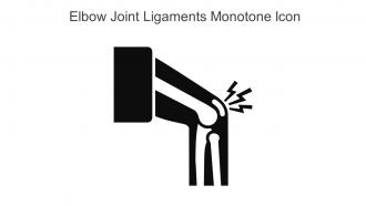 Elbow Joint Ligaments Monotone Icon In Powerpoint Pptx Png And Editable Eps Format