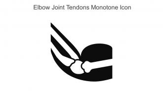 Elbow Joint Tendons Monotone Icon In Powerpoint Pptx Png And Editable Eps Format