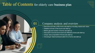 Elderly Care Business Plan Powerpoint Presentation Slides Appealing Captivating