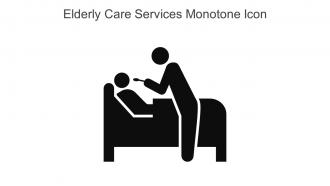 Elderly Care Services Monotone Icon In Powerpoint Pptx Png And Editable Eps Format