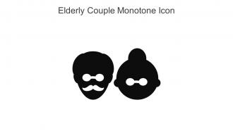 Elderly Couple Monotone Icon In Powerpoint Pptx Png And Editable Eps Format