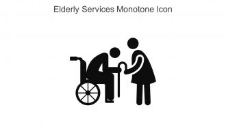Elderly Services Monotone Icon In Powerpoint Pptx Png And Editable Eps Format