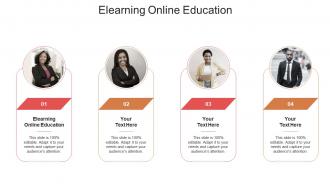 Elearning online education ppt powerpoint presentation ideas show cpb