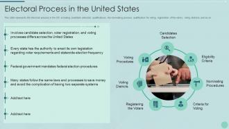 Electoral process in the united states voting system it ppt diagrams