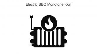 Electric BBQ Monotone Icon In Powerpoint Pptx Png And Editable Eps Format