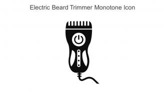 Electric Beard Trimmer Monotone Icon In Powerpoint Pptx Png And Editable Eps Format