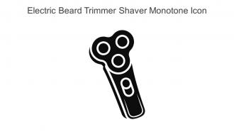 Electric Beard Trimmer Shaver Monotone Icon In Powerpoint Pptx Png And Editable Eps Format