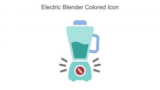 Electric Blender Colored Icon In Powerpoint Pptx Png And Editable Eps Format