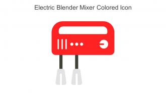 Electric Blender Mixer Colored Icon In Powerpoint Pptx Png And Editable Eps Format
