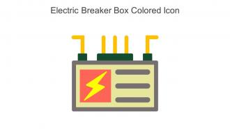 Electric Breaker Box Colored Icon In Powerpoint Pptx Png And Editable Eps Format