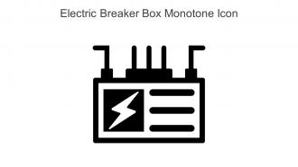 Electric Breaker Box Monotone Icon In Powerpoint Pptx Png And Editable Eps Format