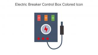 Electric Breaker Control Box Colored Icon In Powerpoint Pptx Png And Editable Eps Format
