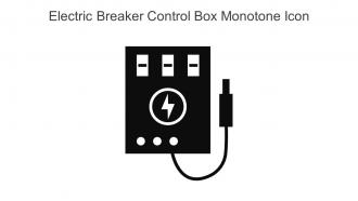 Electric Breaker Control Box Monotone Icon In Powerpoint Pptx Png And Editable Eps Format