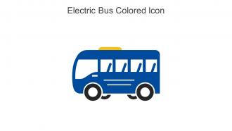 Electric Bus Colored Icon In Powerpoint Pptx Png And Editable Eps Format