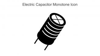Electric Capacitor Monotone Icon In Powerpoint Pptx Png And Editable Eps Format