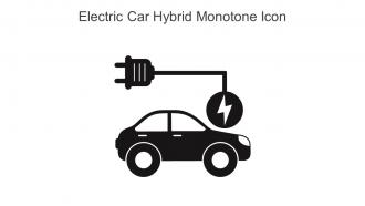 Electric Car Hybrid Monotone Icon In Powerpoint Pptx Png And Editable Eps Format