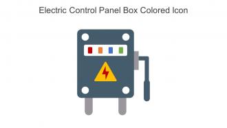 Electric Control Panel Box Colored Icon In Powerpoint Pptx Png And Editable Eps Format