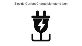 Electric Current Charge Monotone Icon In Powerpoint Pptx Png And Editable Eps Format