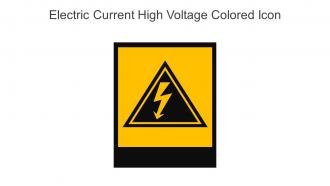 Electric Current High Voltage Colored Icon In Powerpoint Pptx Png And Editable Eps Format