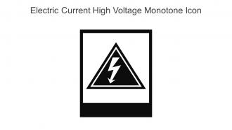 Electric Current High Voltage Monotone Icon In Powerpoint Pptx Png And Editable Eps Format
