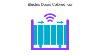 Electric Doors Colored Icon In Powerpoint Pptx Png And Editable Eps Format
