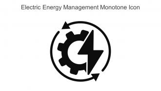 Electric Energy Management Monotone Icon In Powerpoint Pptx Png And Editable Eps Format