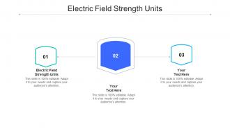 Electric field strength units ppt powerpoint presentation styles diagrams cpb